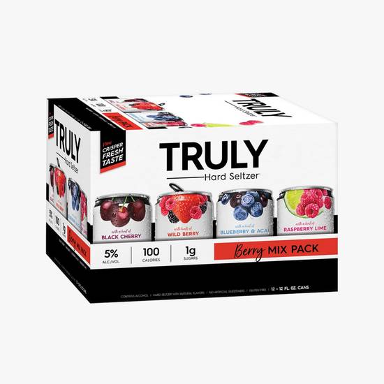 Order Truly Hard Seltzer Berry Mix Pack food online from Fine Wine & Spirits Warehouse store, Tampa on bringmethat.com
