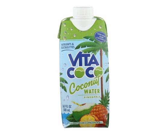 Order Vita Coco Coconut Water - Pineapple food online from Turbo Merce store, Alpharetta on bringmethat.com