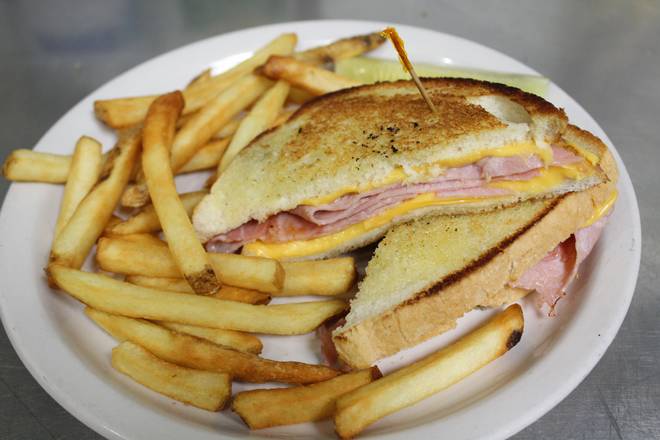 Order Grilled Ham and Cheese food online from Cousins Pizza Pub store, ROSELLE on bringmethat.com