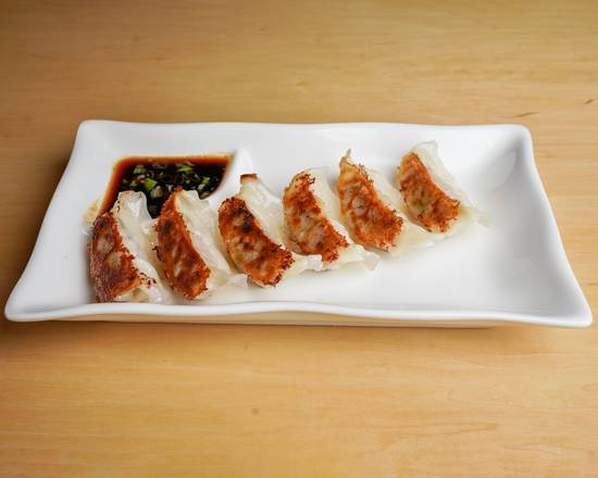 Order Pork Gyoza (6 pcs) food online from Dragon Bowl Ramen store, Winter Park on bringmethat.com