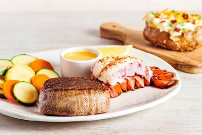 Order Victoria's Filet® Mignon* & Lobster food online from Outback Steakhouse store, Daly City on bringmethat.com