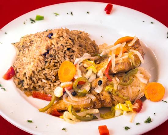 Order Escovitch Red Snapper Fillet food online from Jerk Pit Tampa store, Tampa on bringmethat.com