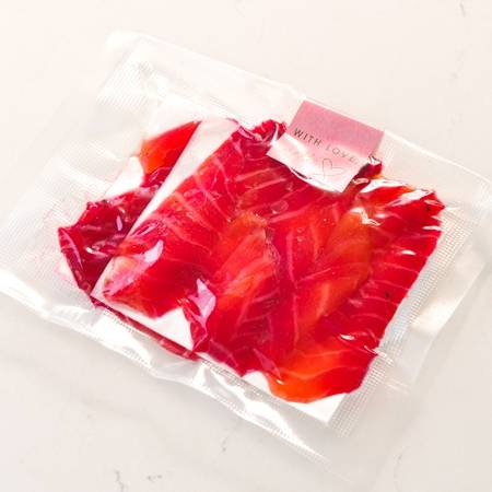 Order ARAK-CURED SALMON - MARKET STYLE food online from Abbale Telavivian Kitchen store, Miami Beach on bringmethat.com
