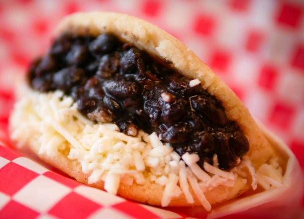 Order Arepa Domino food online from Central Park Food Station store, Doral on bringmethat.com