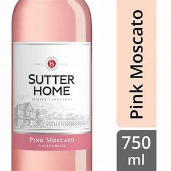 Order SUTTER HOME PINK MOSCATO 750ML food online from Rocky Liquor store, Claremont on bringmethat.com