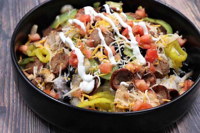 Order ITALIAN SAUSAGE BOWL food online from Pepperjax Grill store, Cedar Falls on bringmethat.com