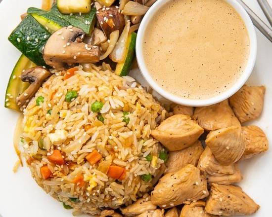 Order Hibachi Chicken with Fried Rice food online from Wow Wings & Hibachi store, Spartanburg on bringmethat.com
