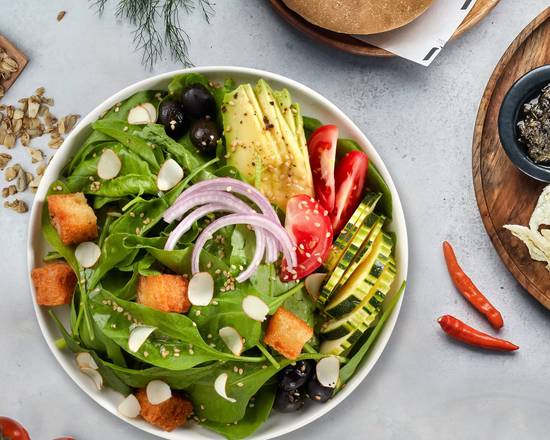 Order Vegan Vengeance Salad food online from Hasta Pasta! store, San Francisco on bringmethat.com