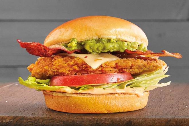 Order Loaded Fiery Fried Chicken Sandwich food online from Farmer Boys store, Santa Ana on bringmethat.com