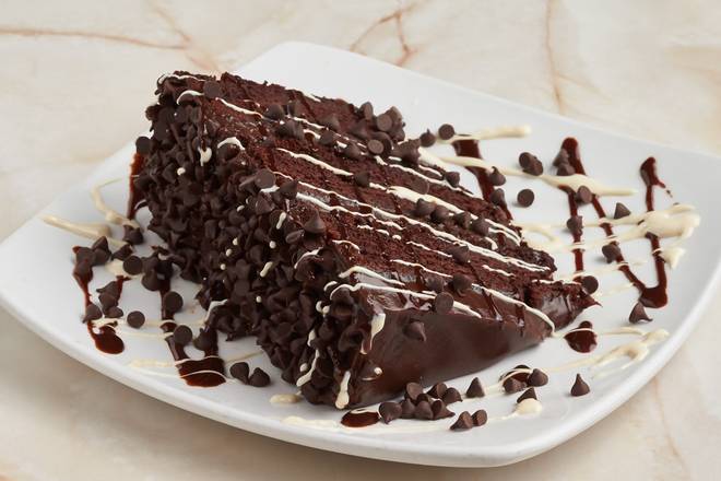 Order Double Chocolate Triple-Layer Cake food online from Silver Diner store, Falls Church on bringmethat.com