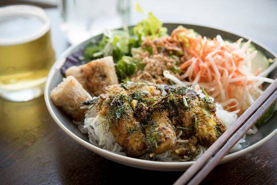Order Bun Cha Ca La Vong Vermicelli Noodles food online from Ba Bar store, Seattle on bringmethat.com