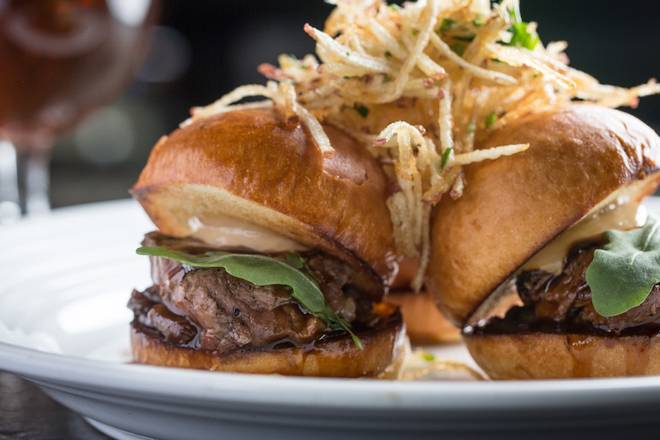 Order Tenderloin Sliders food online from Pinstripes store, North Bethesda on bringmethat.com
