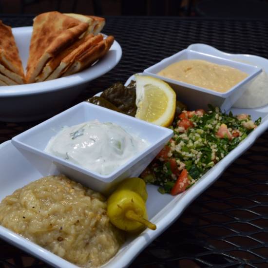 Order Appetizer Sampler food online from Zorba Café store, Washington on bringmethat.com