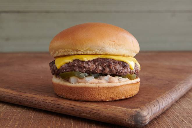 Order 1/3 lb Natural® Cheeseburger food online from Farmer Boys store, Tulare on bringmethat.com