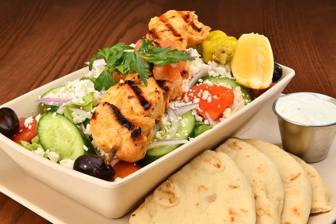 Order Large Greek Salad food online from The Great Greek Mediterranean Grill store, Westminster on bringmethat.com