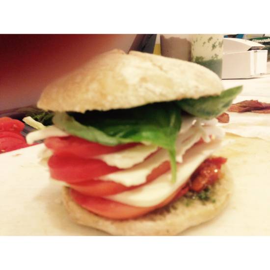 Order Fresh Mozzarella & Tomatoes Sandwich food online from Malibu Kitchen & Gourmet Country Market store, Malibu on bringmethat.com