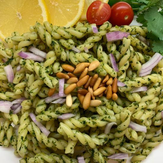 Order Cilantro Pasta Salad food online from Mediterraneaneat All With Olive Oil store, Dallas on bringmethat.com