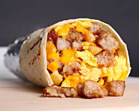 Order Sausage Breakfast Burrito food online from Muchas Gracias store, Josephine County on bringmethat.com
