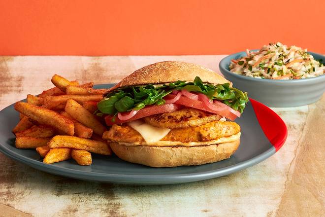Order The Chicken "Burger" food online from Nando Peri-Peri store, Oak Brook on bringmethat.com