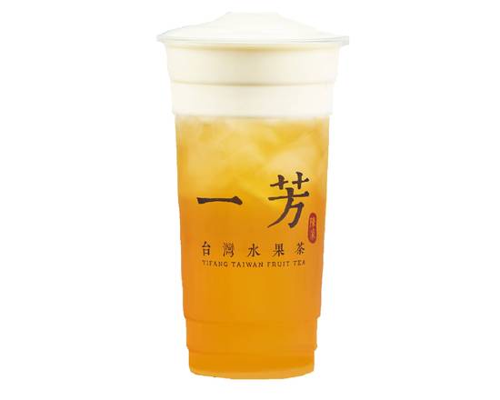 Order Salted Cream Oolong Tea 烏龍茶海鹽奶蓋 food online from Yifang Taiwan Fruit Tea store, SF on bringmethat.com
