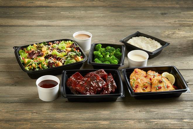 Order Parmesan Crusted Chicken & Ribs Bundle food online from Bj Restaurant & Brewhouse store, Westminster on bringmethat.com