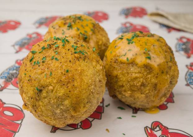 Order Stuffed Boudin Balls food online from Omg Seafood To Go store, Houston on bringmethat.com