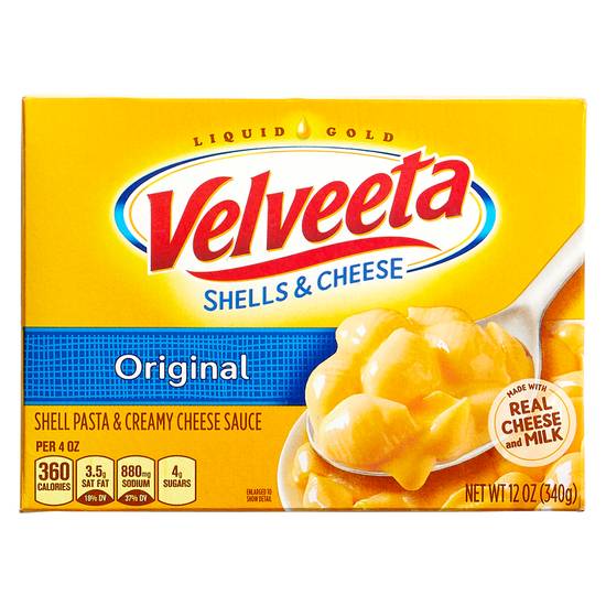 Order Velveeta Shells & Creamy Cheese Sauce 12oz food online from Everyday Needs by Gopuff store, Baton Rouge on bringmethat.com