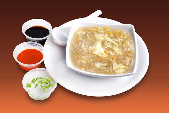 Order Chicken Corn Soup food online from Mezban Restaurant store, Houston on bringmethat.com