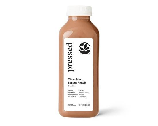 Order Chocolate Banana Protein Smoothie food online from Pressed store, Beverly Hills on bringmethat.com