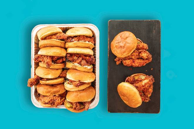 Order 10 PACK NASHVILLE HOT CHICKEN TENDER SANDWICH food online from Twisted Tenders store, Abilene on bringmethat.com
