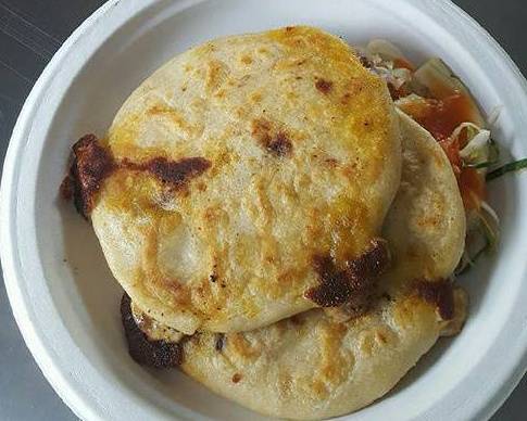 Order .3 Pupusas food online from El Camaleon Food Truck store, Wheaton on bringmethat.com