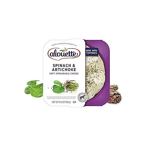 Order Alouette Spinach & Artichoke Spread 6.5oz food online from Everyday Needs by Gopuff store, Ladera Ranch on bringmethat.com