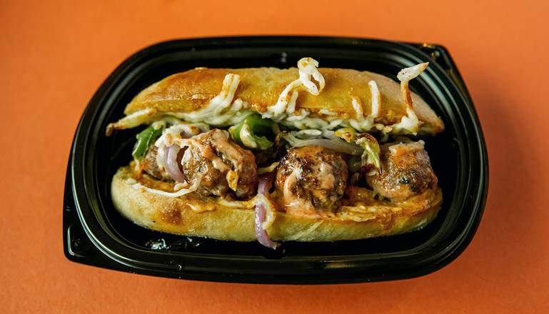 Order NASHVILLE HOT MEATBALL SANDWICH food online from Meatball Corner store, Honolulu on bringmethat.com