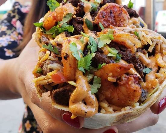 Order Camarones Burrito food online from Bushwick Taco Company store, Ozone Park on bringmethat.com