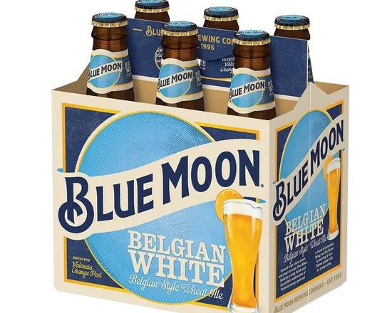 Order Blue Moon, 6pk-12oz bottle beer (5.4% ABV) food online from Xtra Liquors & Wines store, WEST MIAMI on bringmethat.com
