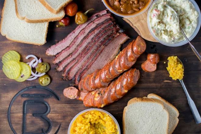 Order No. 2 Family Pack food online from Cousins Bar-B-Q store, Fort Worth on bringmethat.com