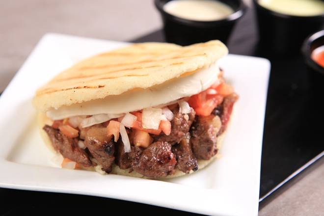 Order Carne Asada Arepa food online from Chicken Grill store, Miami on bringmethat.com