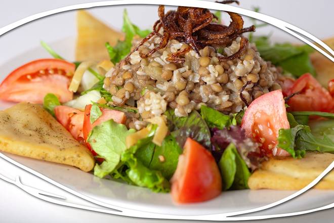 Order Lentil Fetoosh Salad food online from Pita Jungle store, Glendale on bringmethat.com