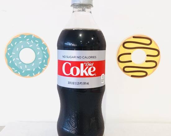 Order Bottle Soda: Diet Coca-Cola  food online from Donut Tacos Palace store, Austin on bringmethat.com