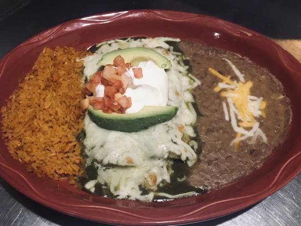 Order Enchiladas de Camaron food online from Hacienda Amigo Mio store, Springfield on bringmethat.com
