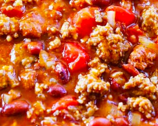 Order CHILLI BEEF Soup food online from Street Mexican store, Bellmore on bringmethat.com