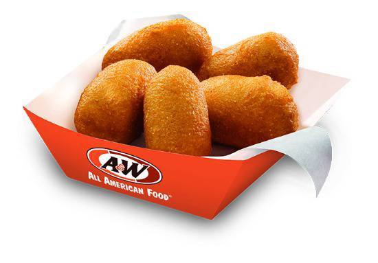 Order Kid's Meal Corn Dog Nuggets food online from A&W Restaurant store, Tampa on bringmethat.com