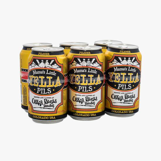 Order Oskar Blues Mama's Little Yella Pils food online from Santa Monica Liquor store, Santa Monica on bringmethat.com