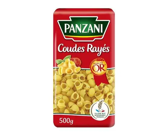 Coudes Rayés panzani 500g