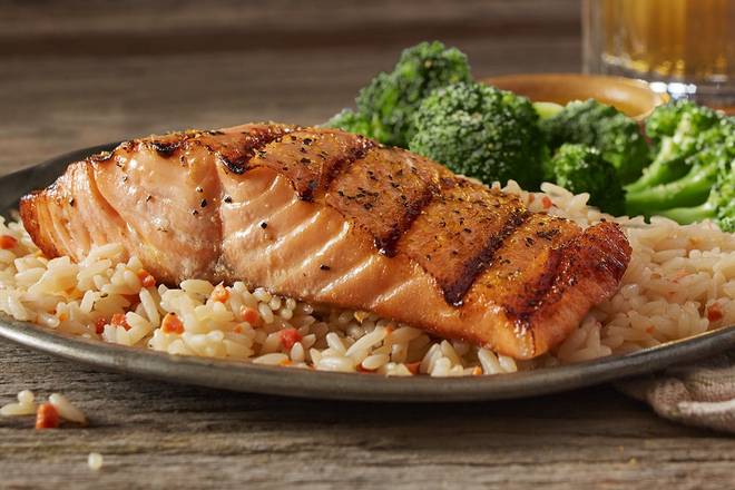 Order Mesquite Wood-Grilled Salmon food online from Logan's Roadhouse store, Cookeville on bringmethat.com
