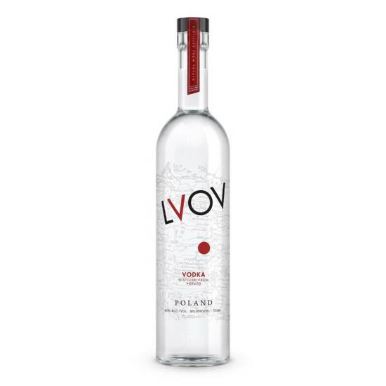 Order Lvov Polish Vodka (1.75 Liter) food online from Santa Monica Liquor store, Santa Monica on bringmethat.com
