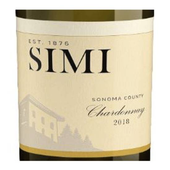 Order Simi Sonoma County Chardonnay 750 ml  food online from Rocky Liquor store, Claremont on bringmethat.com