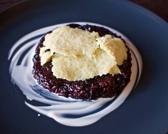 Black Sticky Rice and Thai Egg Custard
