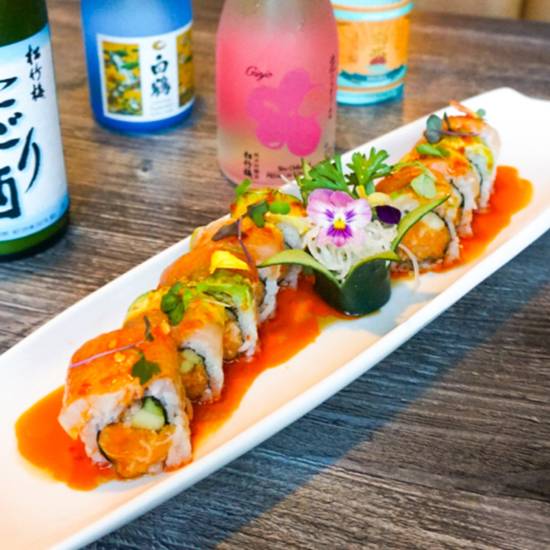 Order Albacore Delight Roll food online from Loveboat Sushi Bar store, San Marcos on bringmethat.com