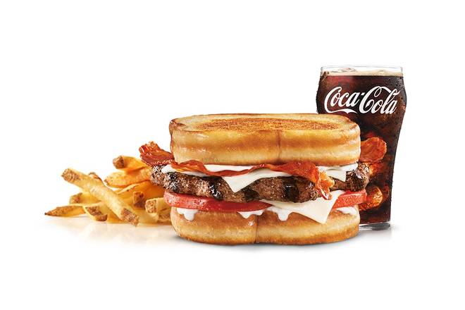 Order Frisco Angus Burger Combo food online from Hardee store, North Augusta on bringmethat.com